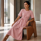 👗✨ Női Elegáns Midi Ruha Állítható Derékmegkötővel