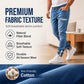Férfi slim fit, gumis derekú farmer joggerek