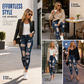 Női magas derekú szakadt skinny farmernadrág koptatott sztreccs denim nadrág