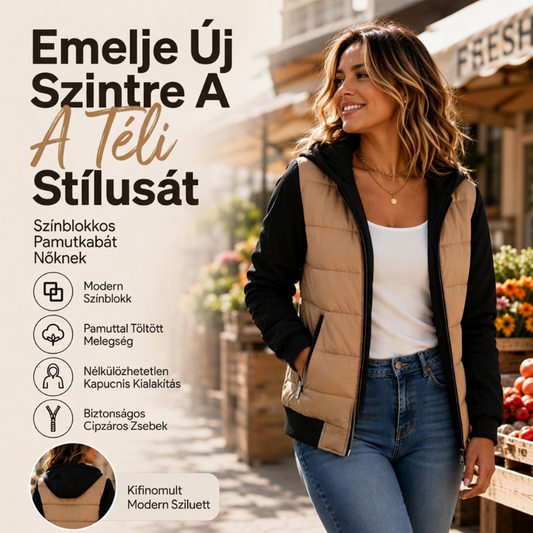🌷 Női kapucnis dzseki többszínű kontrasztos béléssel – Kényelmes és stílusos hűvös napokra✨