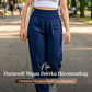 👚👖Női, smockolt, magas derekú harem nadrág