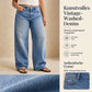 👖Kényelmes, laza szabású, bő szárú farmer