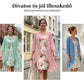 Női elegáns sifon ruha és kardigán 2 részes szett